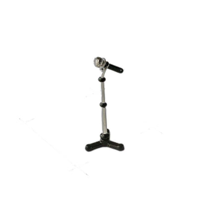 Cute Miniature 1:12 Alloy Microphone Model w/Stand - Dollhouse Musical Furniture Decor Accessory for OB11 1/12 BJD Doll