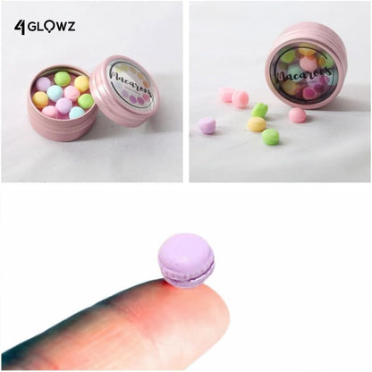 Miniature Macaron Box - Miniature Food Model for OB11 Dolls and BJD Dollhouse